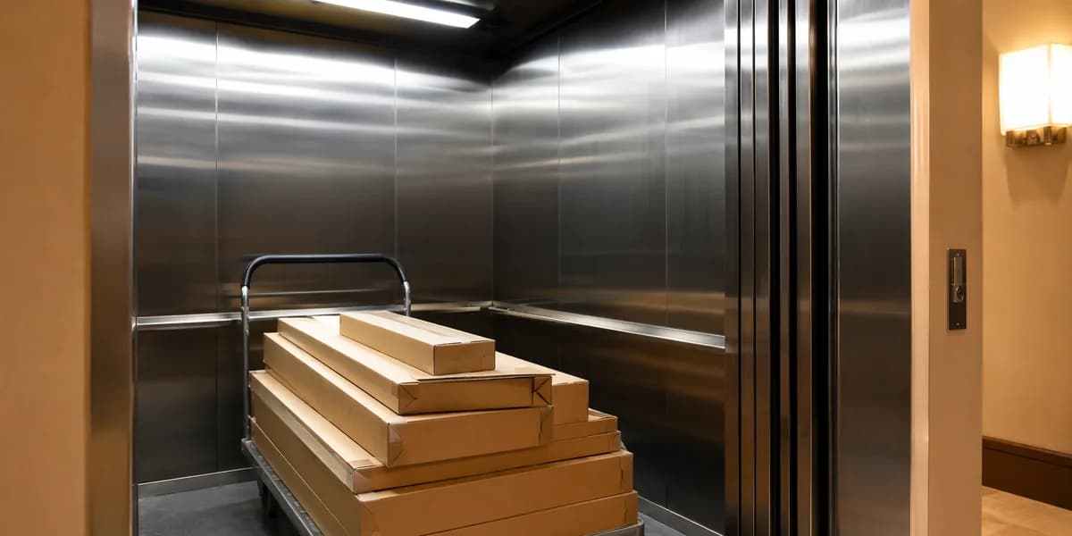 Condo service elevator